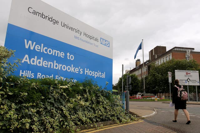 <p>A patient has died in the back of an ambulance queuing outside Addenbrooke’s Hospital  </p>