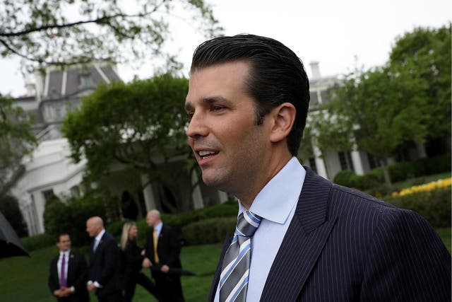 Donald Trump Jr was interviewed by the Senate Judiciary Committee as part of its Russia probe.