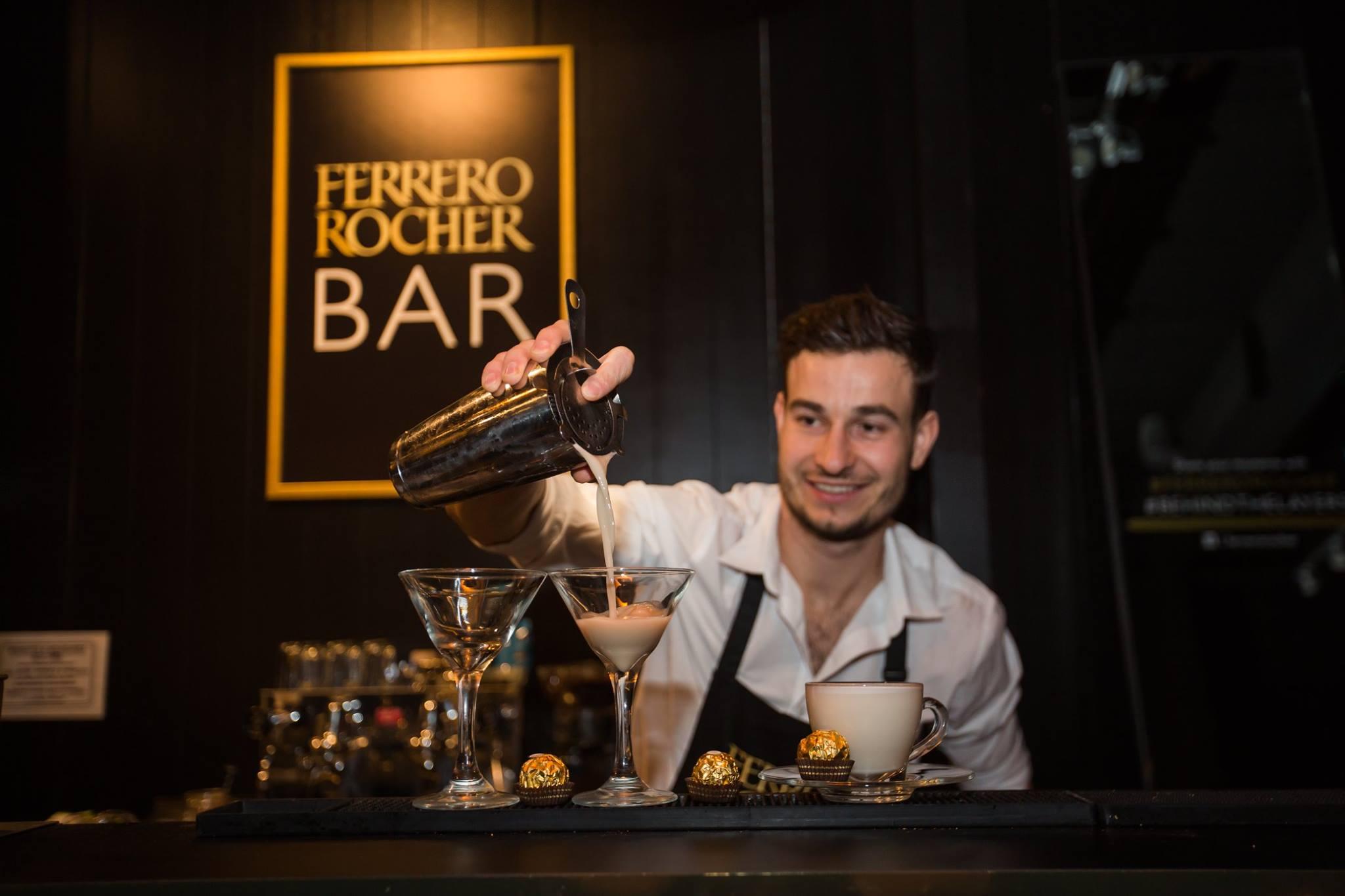 Guests can enjoy Ferrero Rocher-inspired cocktails and mocktails