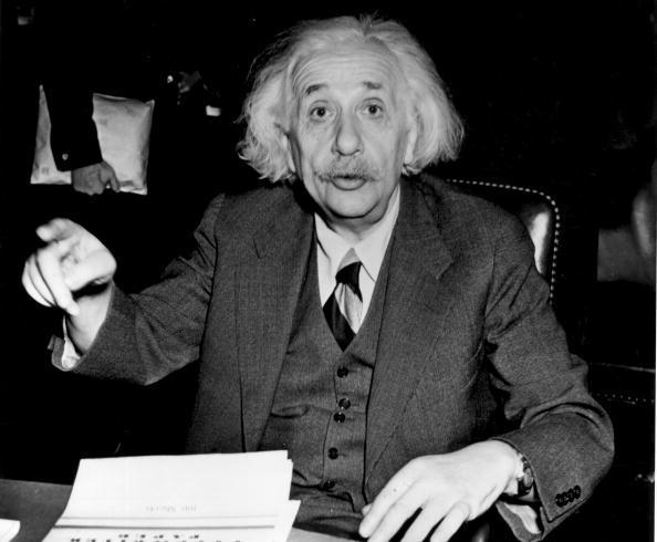 German born American physicist Albert Einstein (1879 - 1955), in 1946