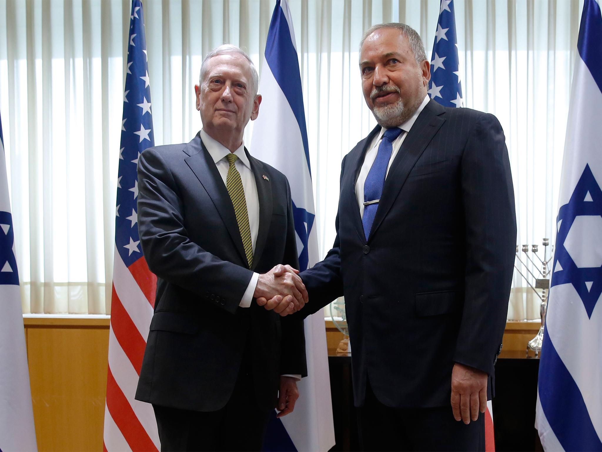 Israel's Defence Minister (above right) has called for peace
