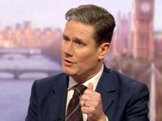Labour will back Tory rebels on Brexit bill, Keir Starmer indicates