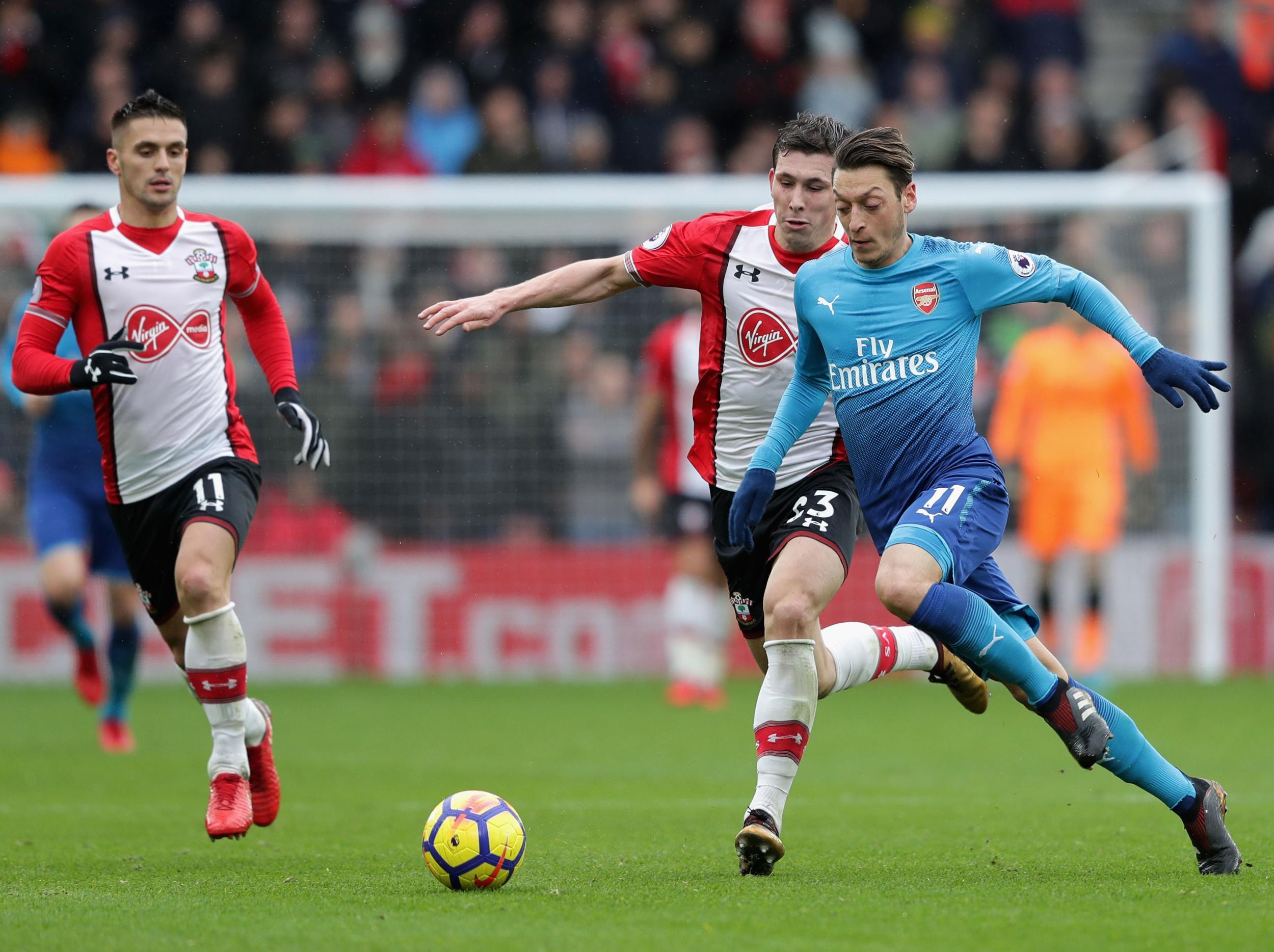 Hojbjerg kept Ozil quiet for much of the game