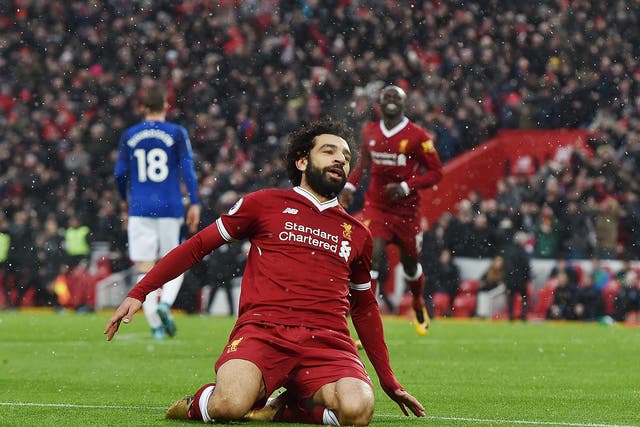 Mohamed Salah is on a remarkable goal-scoring run at Liverpool