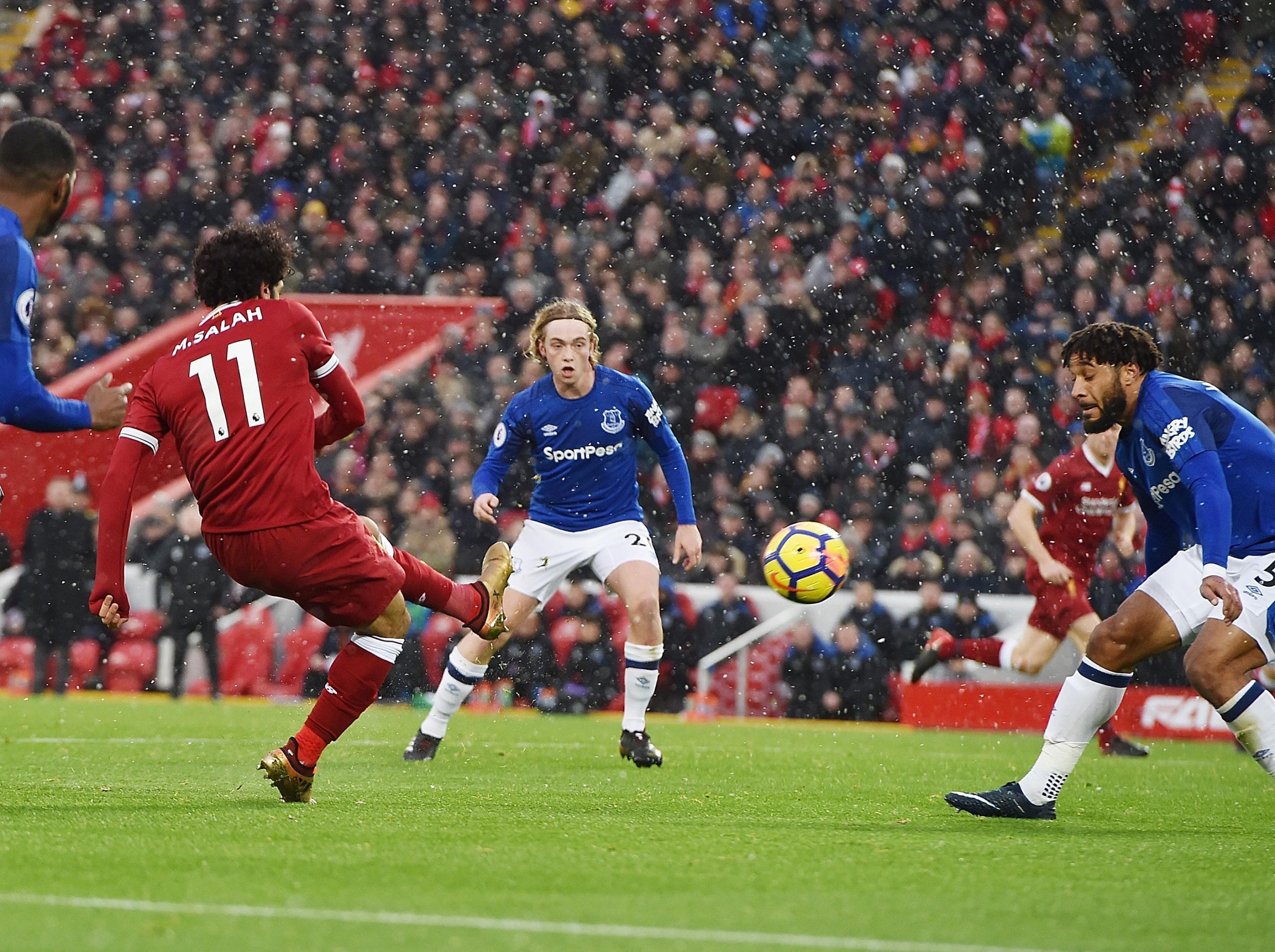 &#13;
Salah netted his 19th of the season &#13;