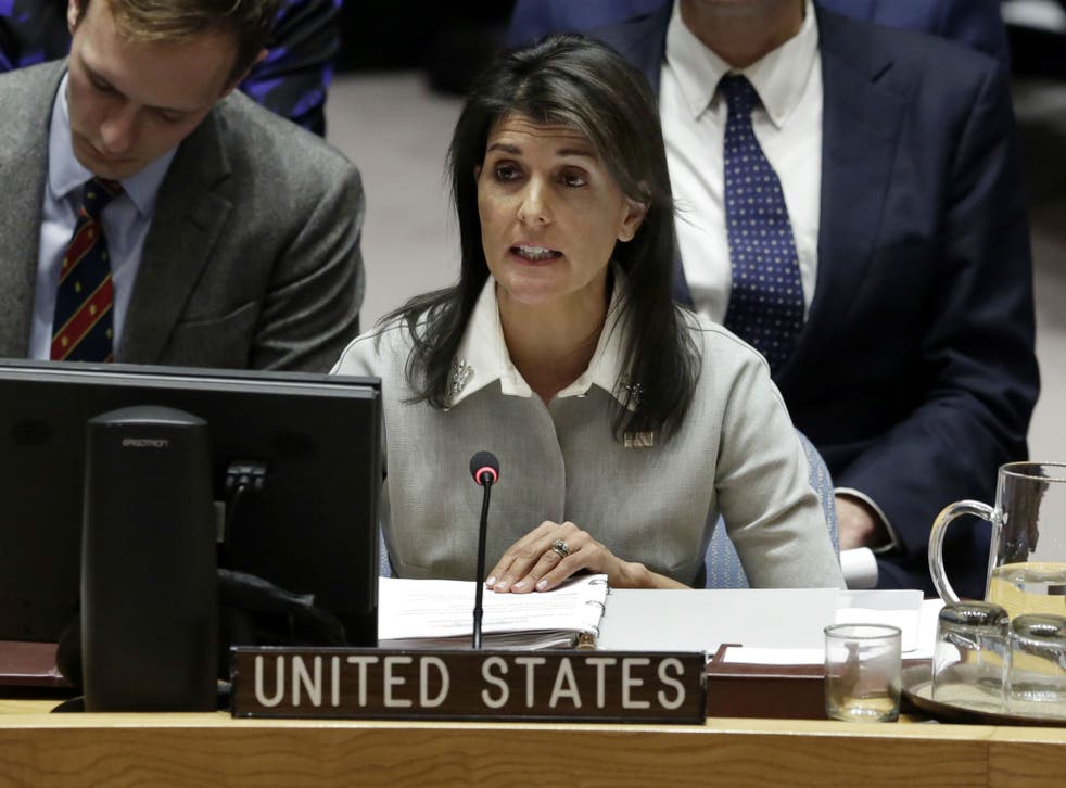 ‘Any woman who has felt violated or mistreated has every right to speak up,’ Nikki Haley told current affairs TV programme ‘Face the Nation’
