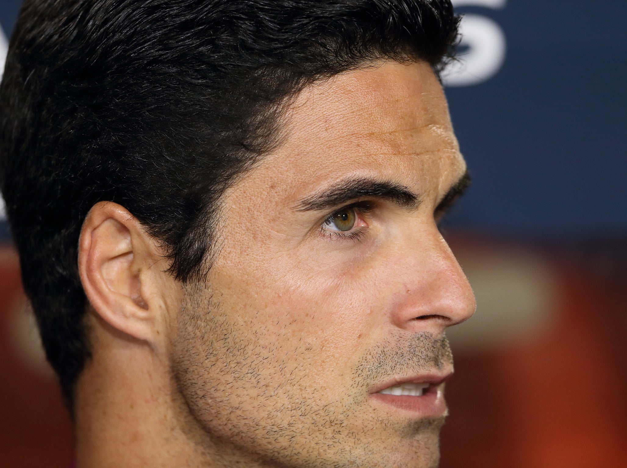 Arteta suffered an injury in the fracas