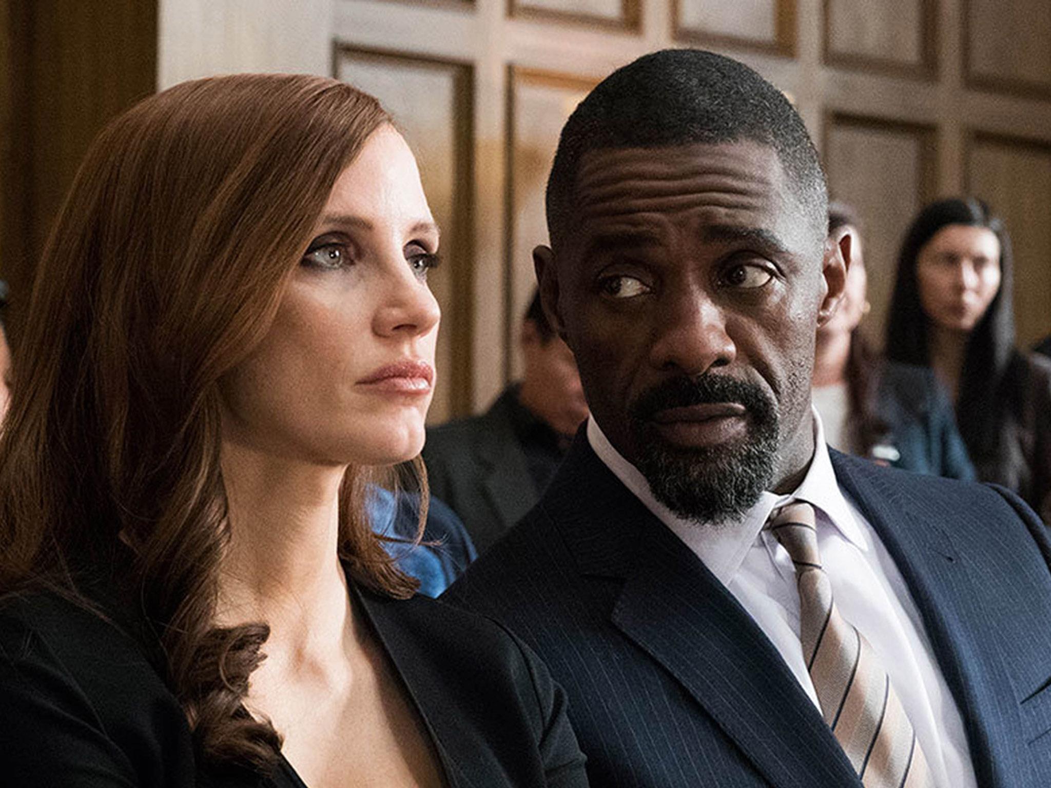 Jessica Chastain and Idris Elba star in Sorkin's blistering directorial debut