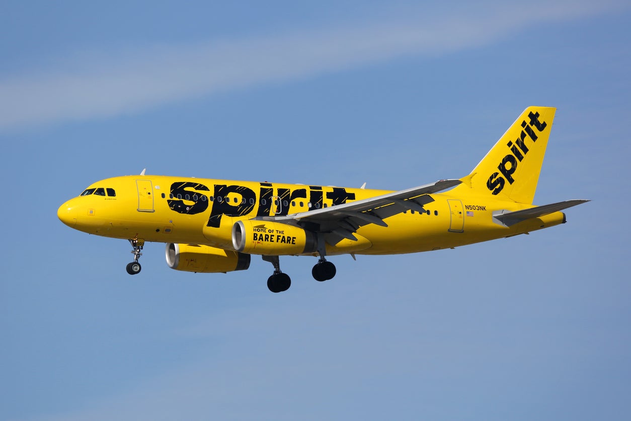 The incident occurred onboard a Spirit Airlines flight