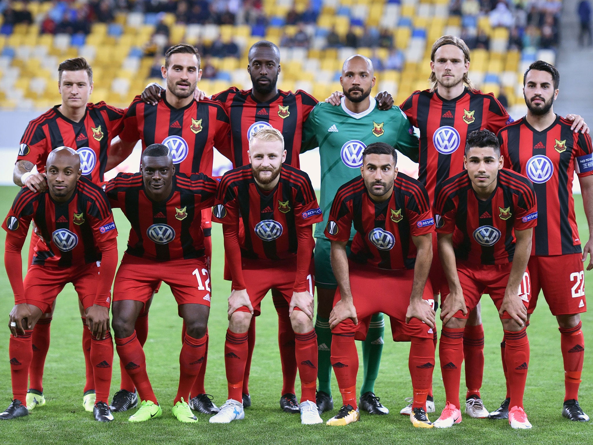 Ostersund before their group match against Zorya in September