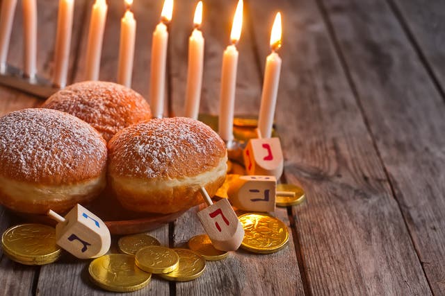 The Jewish festival of Chanukah is typically celebrated by lighting candles and eating fried foods