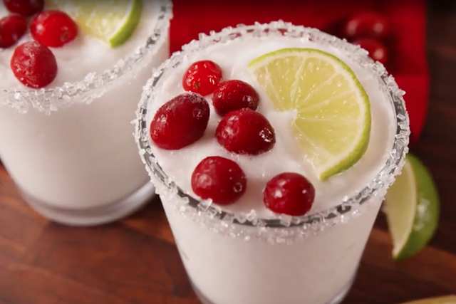White Christmas Margaritas offer the best of both worlds