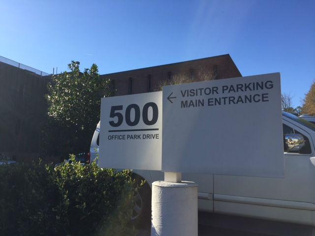 The offices in Birmingham listed for the company were empty (Andrew Buncombe )