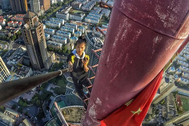 Wu Yongning built up a social media profile for his dangerous stunts but warned others not to copy him