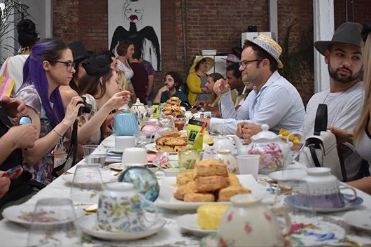 Guests at the White Rabbit High Tea. There’s no cannabis in the scones