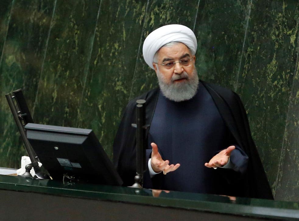 Videos on social media also show protestors shouting ‘death’ to President Hassan Rouhani