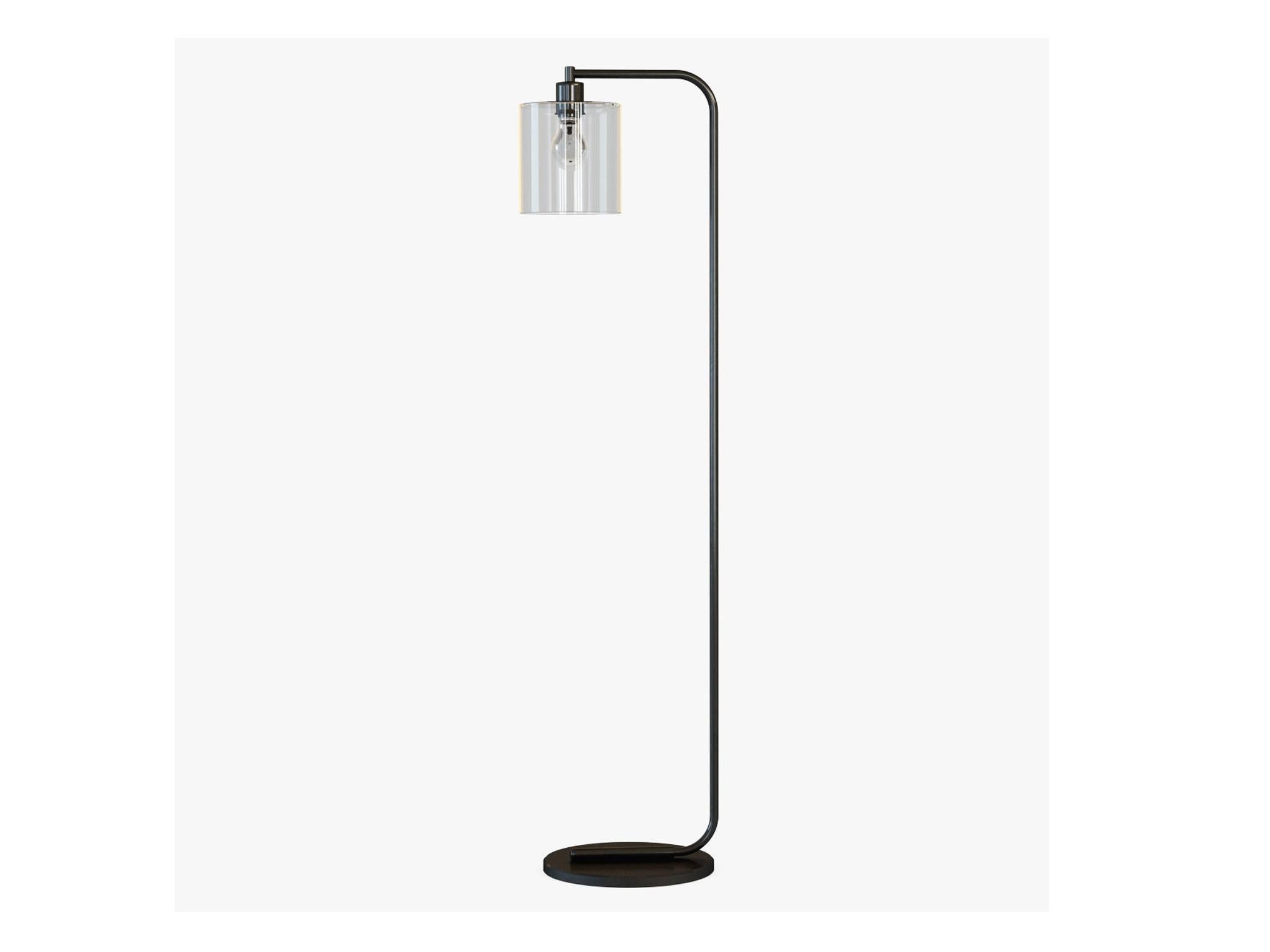 10 Best Floor Lamps The Independent The Industrial Looking Lens Floor Lamp Is Made Of Bent Metal With A Transpa Glass Shade Stand Meets Base An Unusual Welded Detail