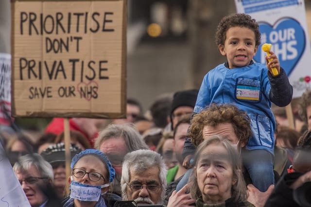Campaigners fear NHS underfunding will lead more contracts to be privatised