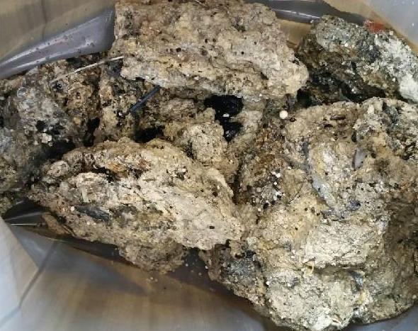 The colossal 130-ton congealed mass of fat, oil, grease, wet wipes and sanitary products stretched for over 250 metres in the sewer: the equivalent of 11 double-decker buse