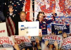 Doug Jones hails victory for 'dignity and respect' after Alabama win