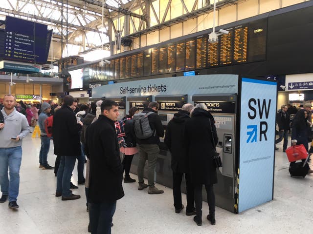 <p>Ticket to ride? Passengers at the UK’s busiest rail station, London Waterloo</p>