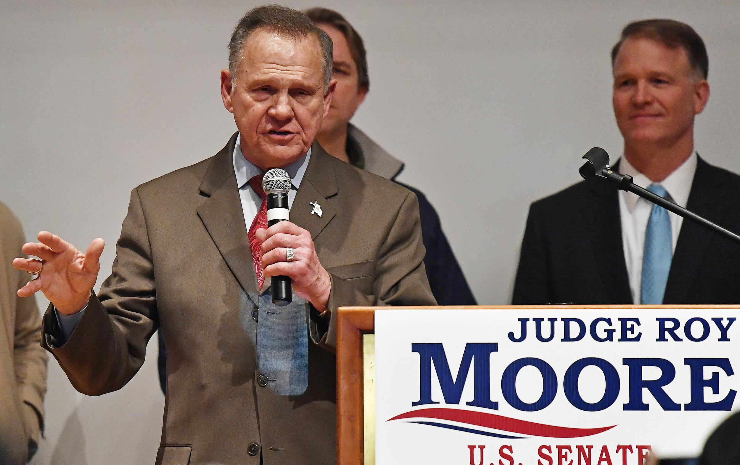 Defeated Senate candidate Roy Moore