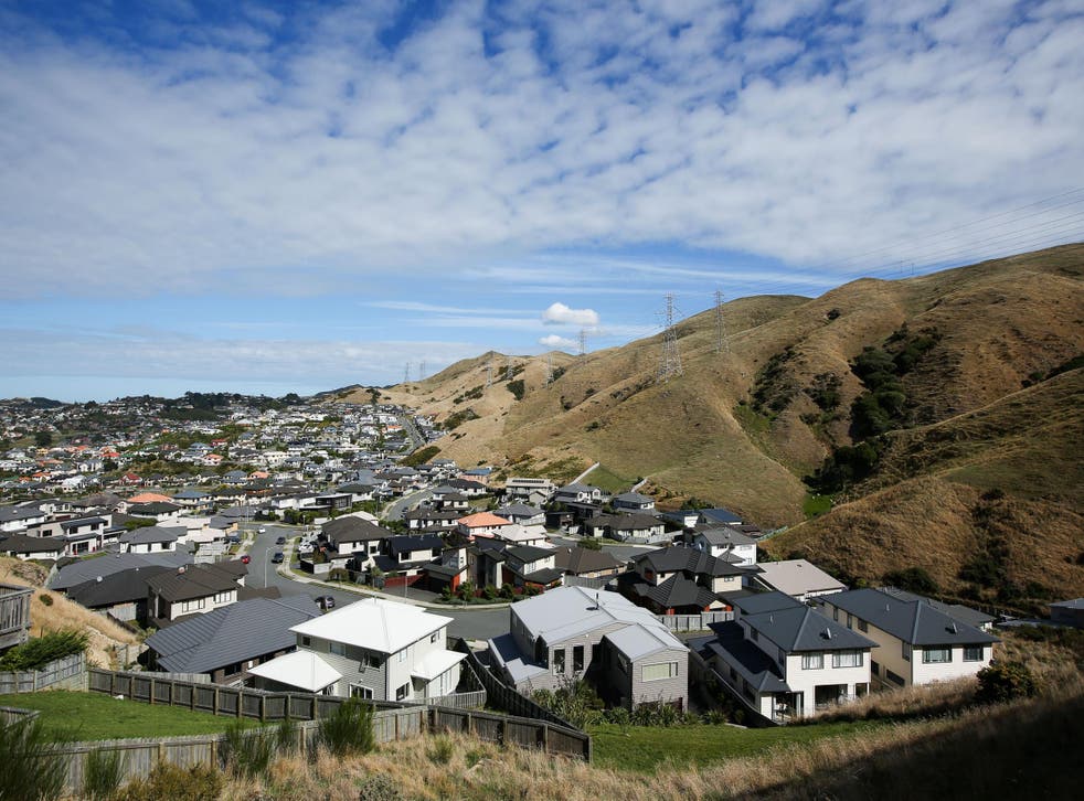 Houses in New Zealand's capital, Wellington — property prices have risen by 57% over the last decade