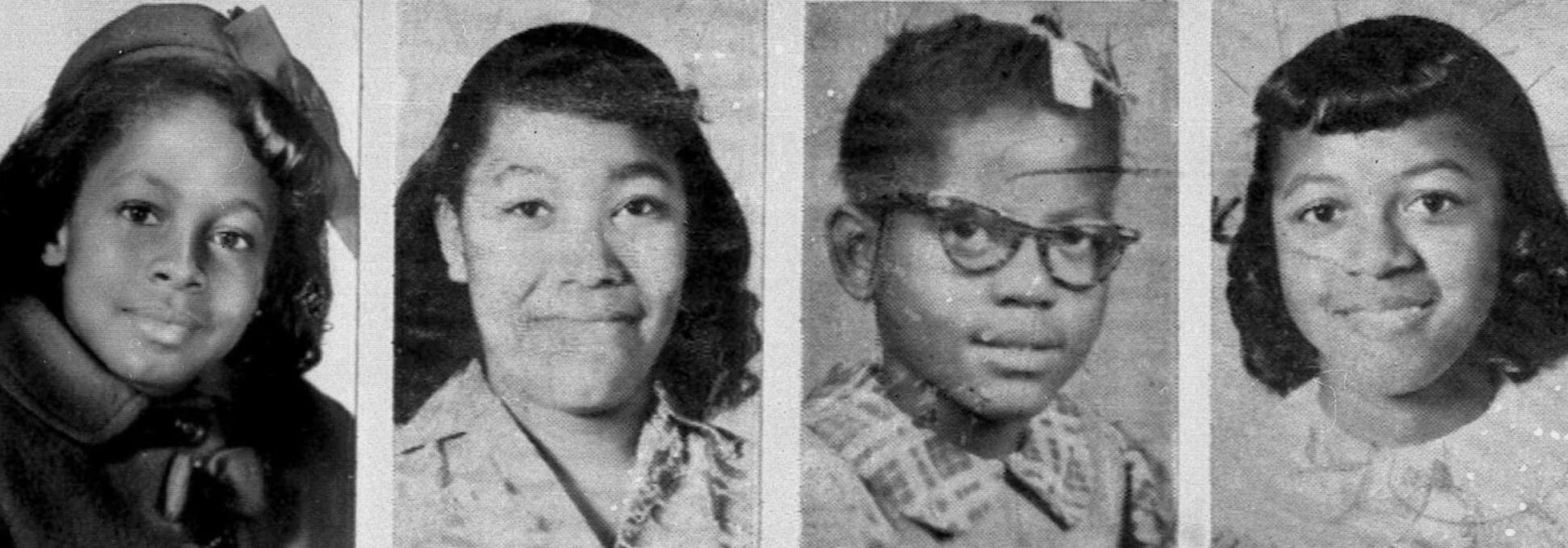 Bomb victims Denise McNair, Carole Robertson, Addie Mae Collins and Cynthia Wesley