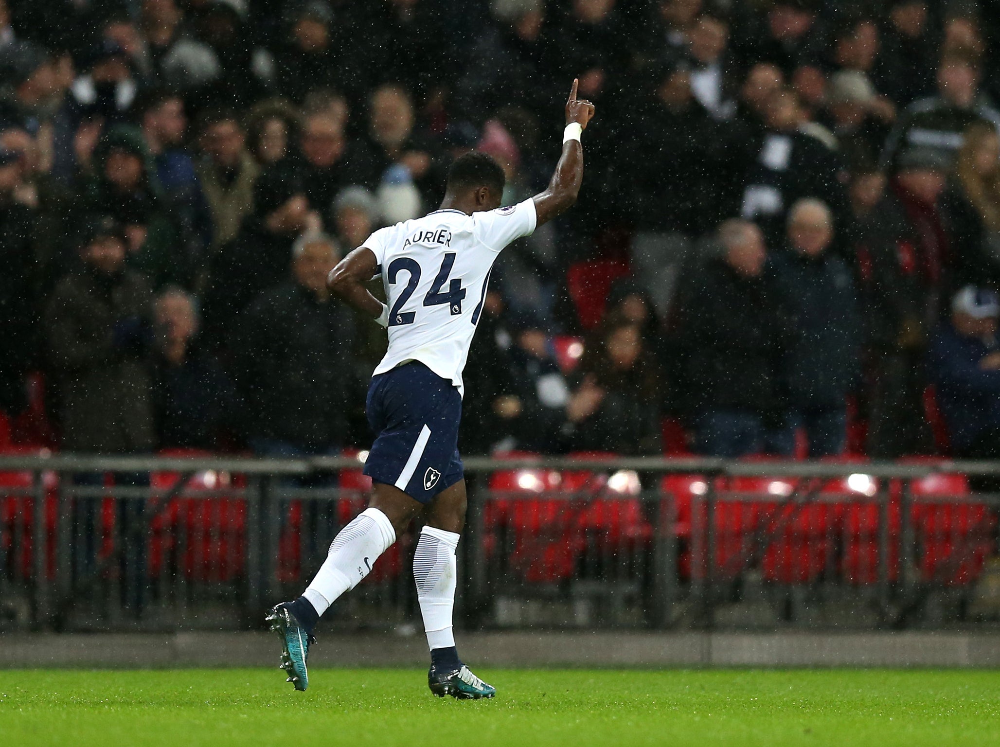 Aurier gave Spurs the lead with his first ever goal for the club