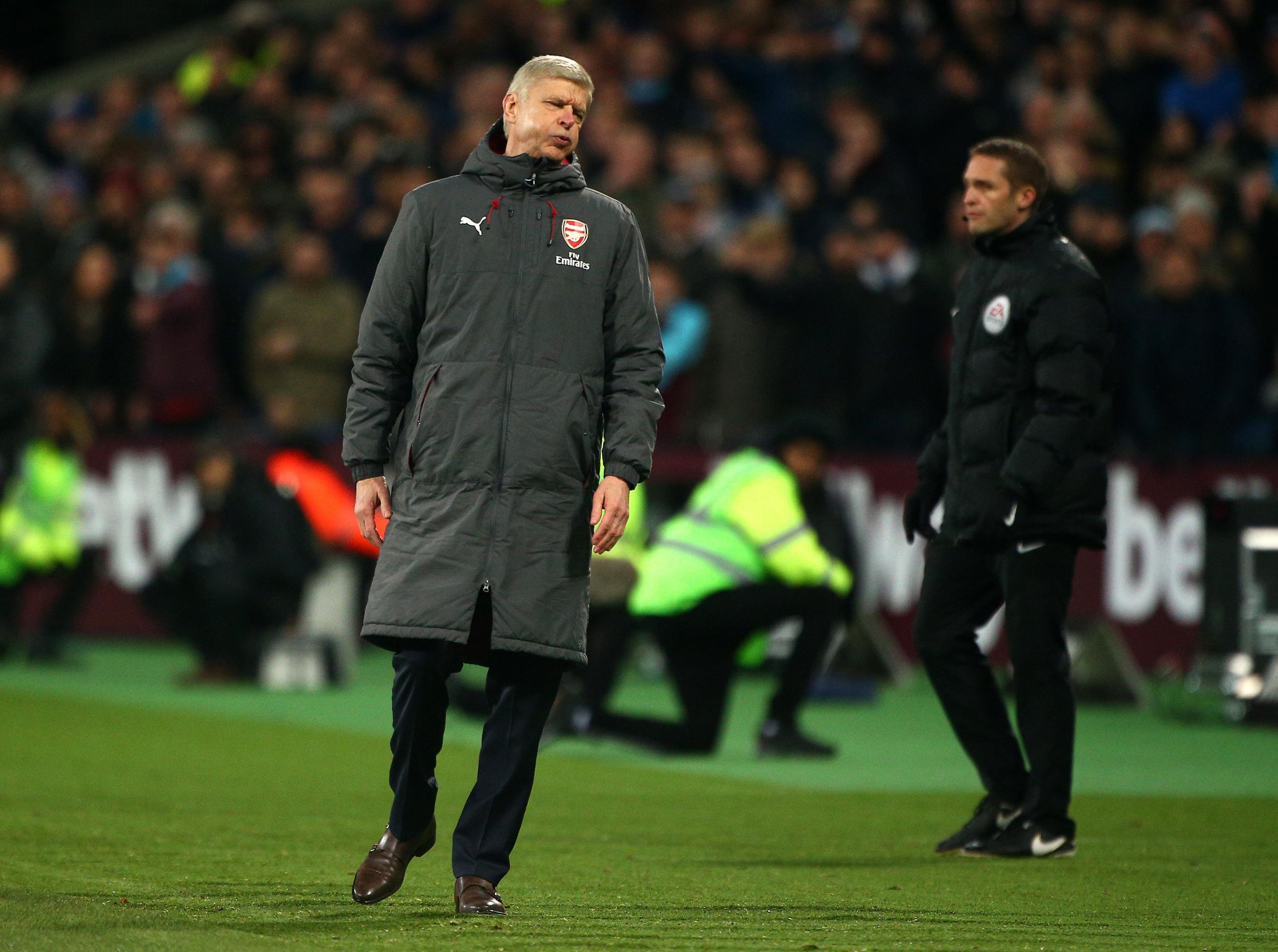 Arsene Wenger again pointed to the congested fixture list
