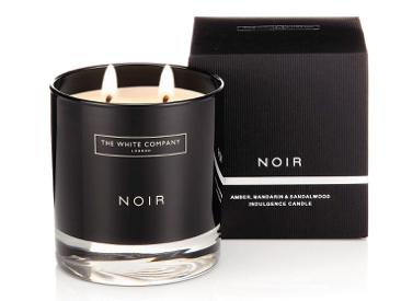 Noir Candle, £35, The White Company