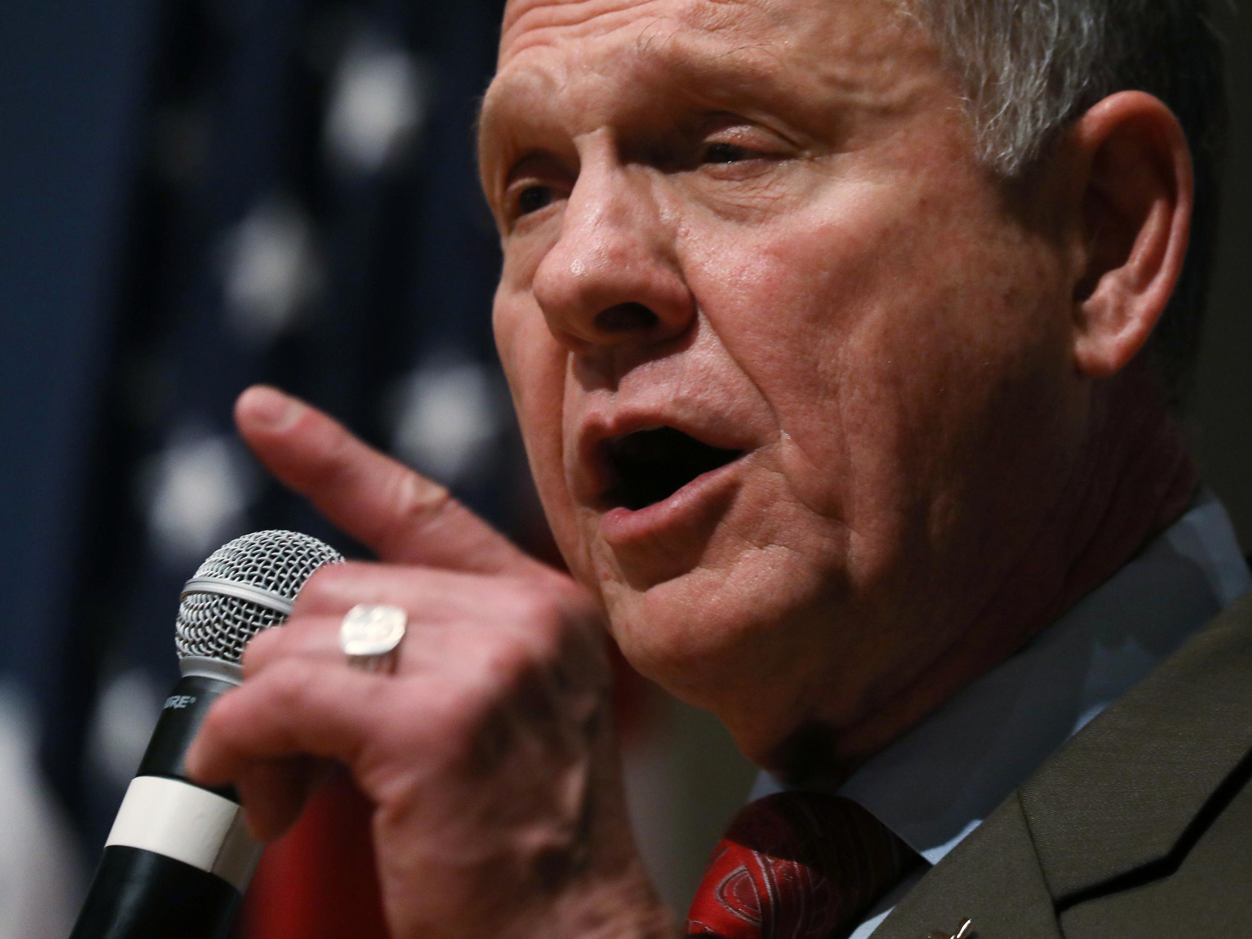 Defeated Republican US senate candidate Roy Moore