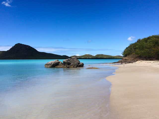 Antigua’s beaches were open for business four days after Hurricane Irma