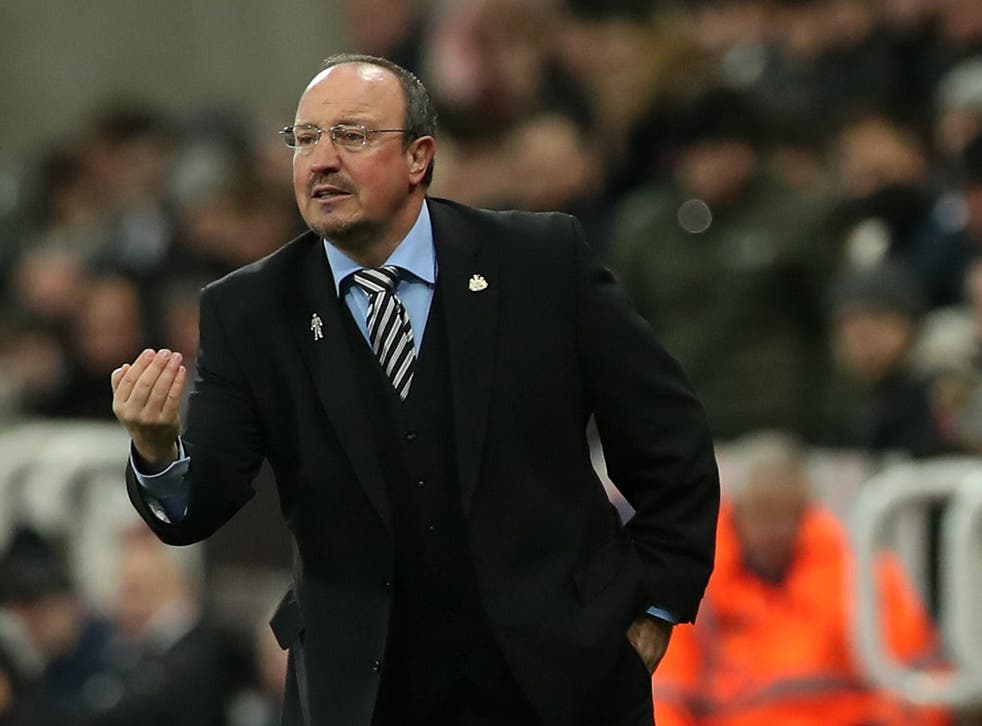 Benitez saw Newcastle lose their seventh game in eight on Wednesday night
