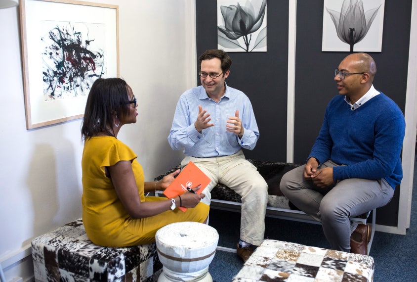 
De Vries (middle) is the only child and adolescent psychiatrist in the whole of Ehtiopia 