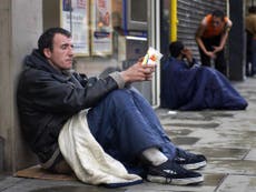 Number of homeless families rises by almost 1,000 in three months