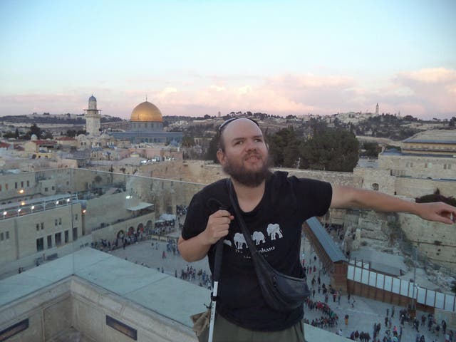 Tony at the Western Wall and Temple Mount in Jerusalem