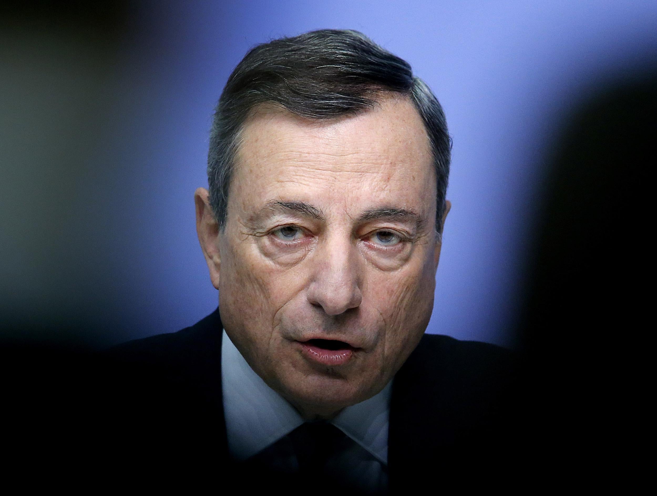 'The latest data and survey results point to solid and broad-based growth momentum,' said ECB president Mario Draghi