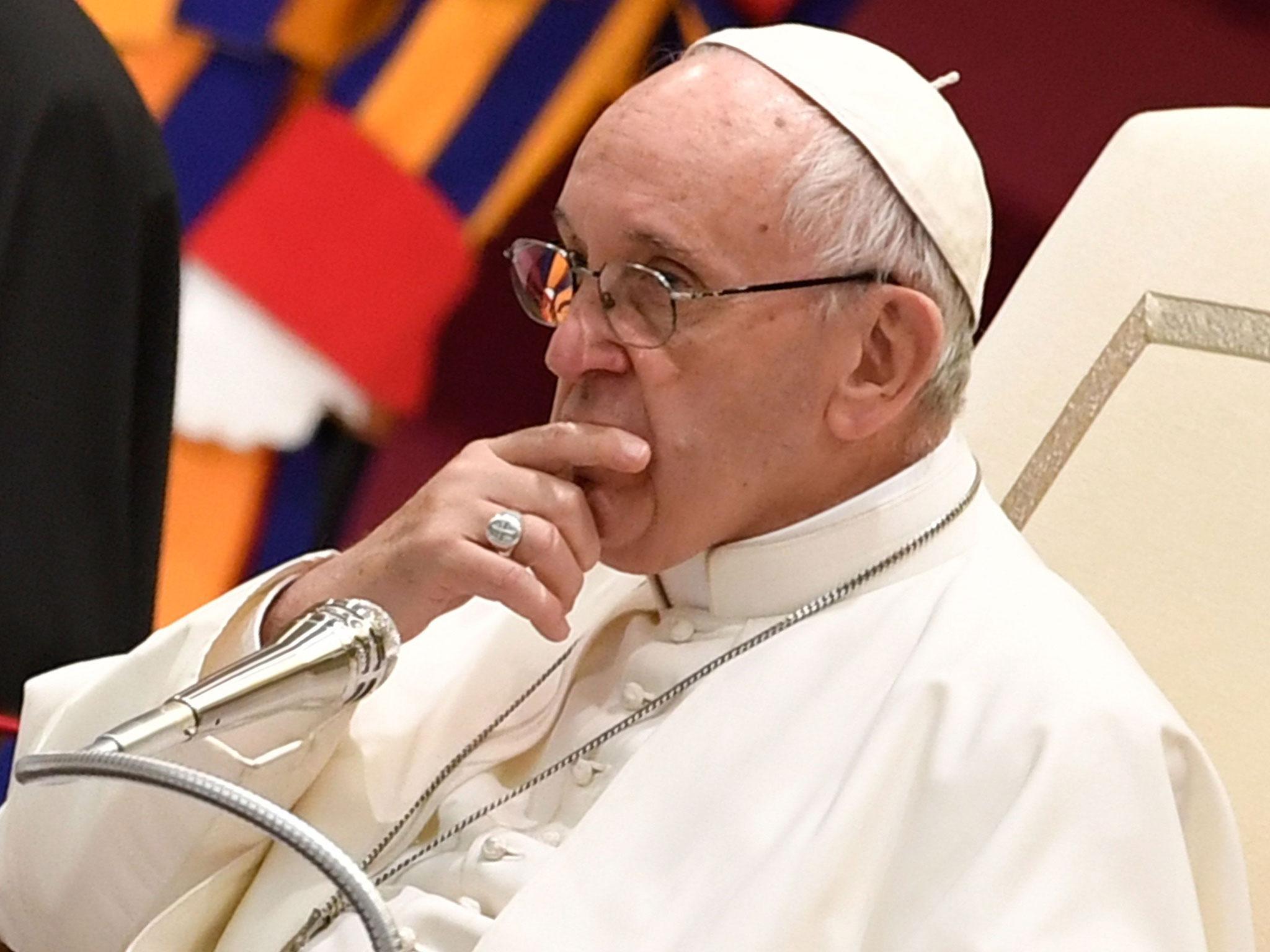 Pope Francis said the accusations against Bishop Juan Barros were 'slander'