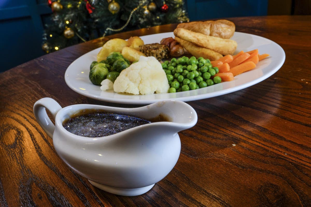 London pub launches glitter gravy for Christmas dinners The