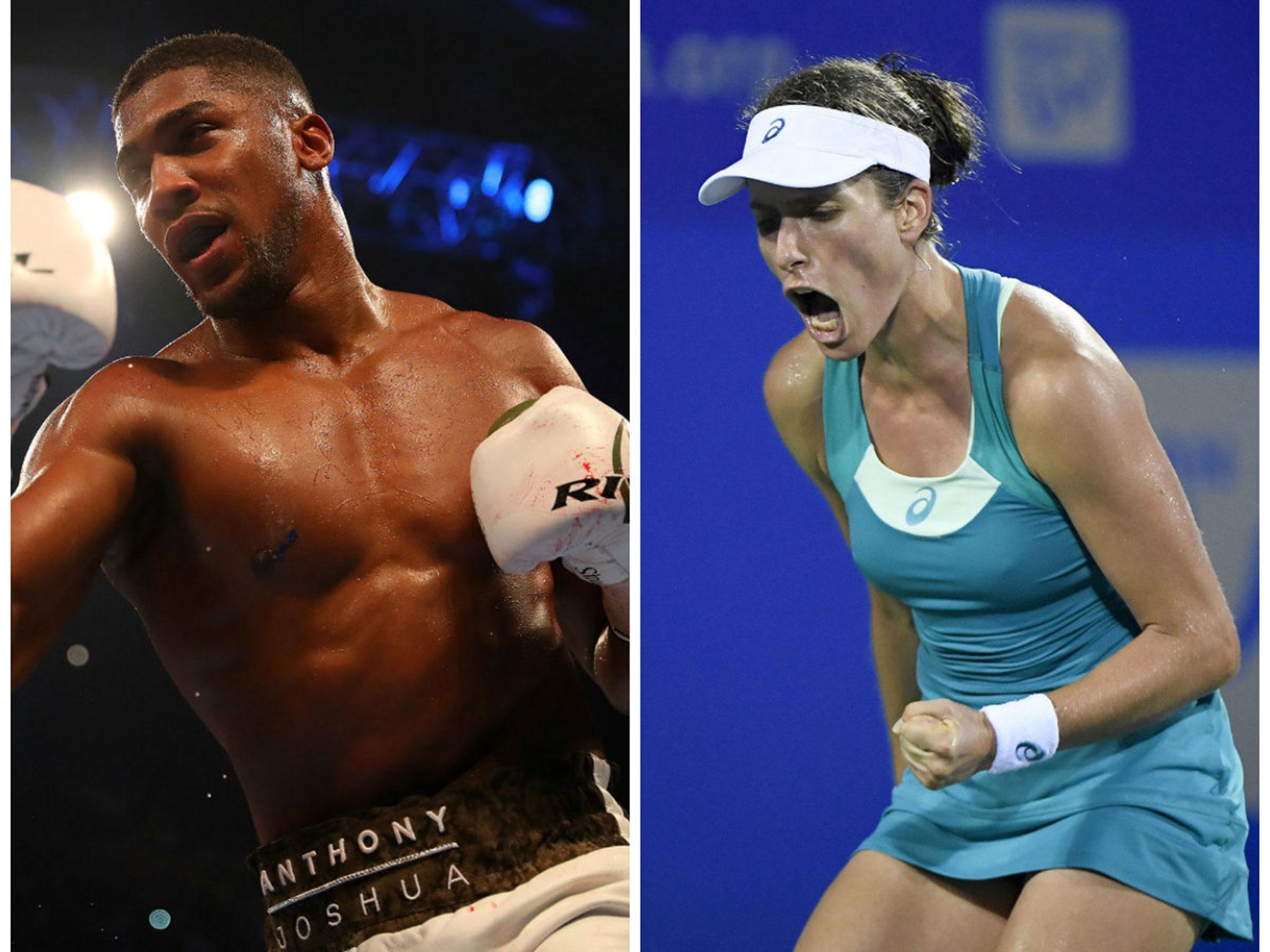 Anthony Joshua and Johanna Konta have both enjoyed a successful year in their respective sports