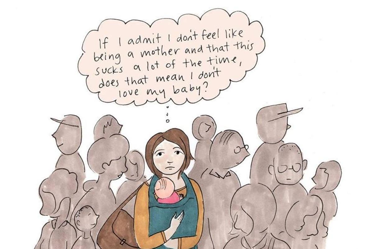 Powerful illustrations reveal the truth behind postnatal depression | The  Independent | The Independent