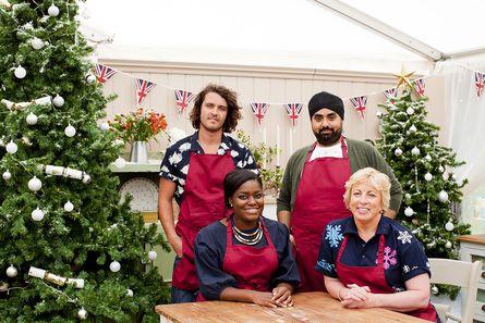 &#13;
Four past winner get back into the tent for ‘The Great Christmas Bake Off’ &#13;