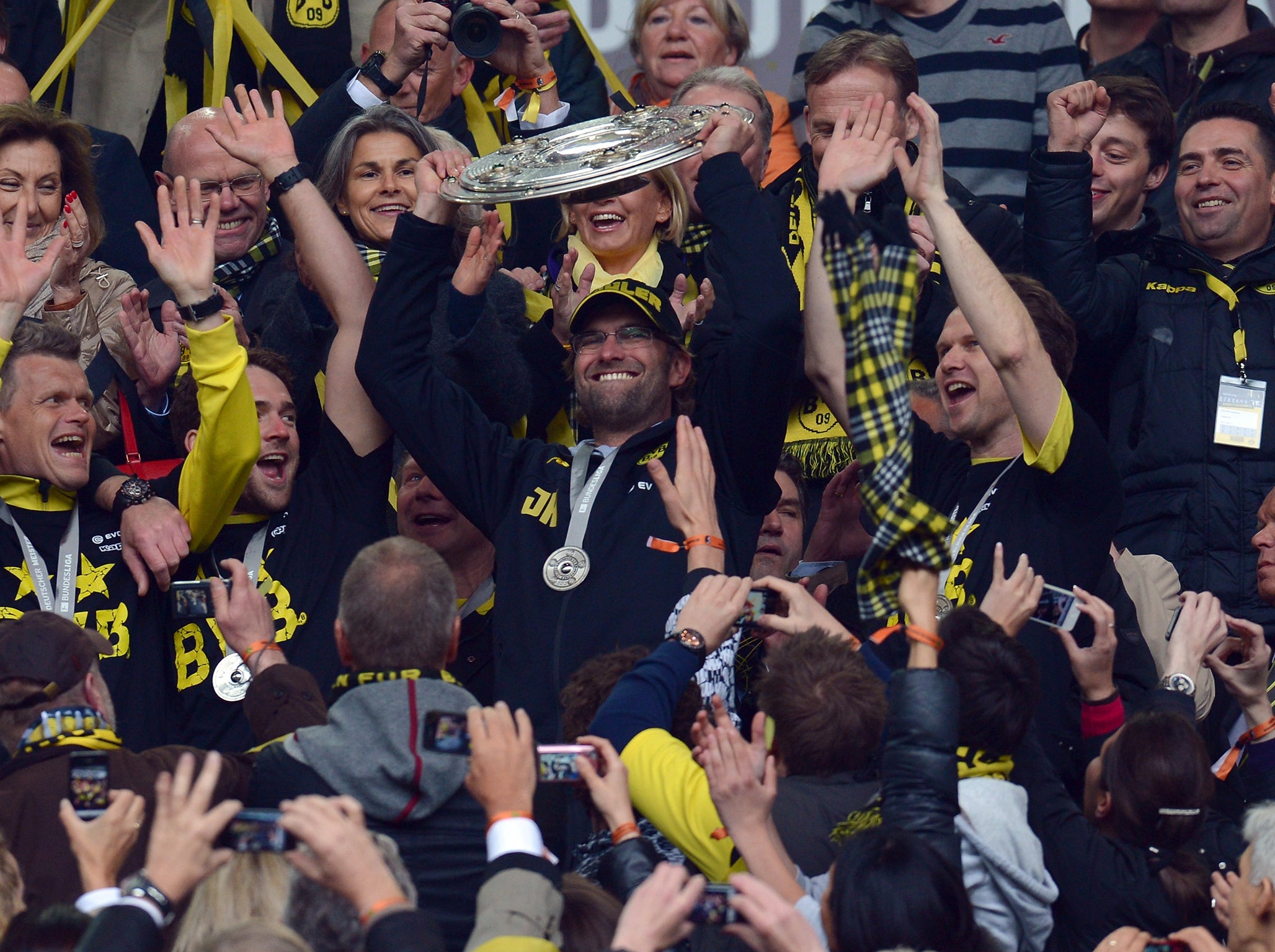 Klopp steered Dortmund to two Bundesliga titles