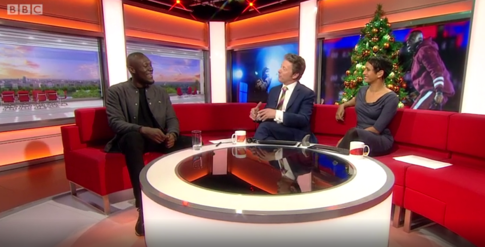 Stormzy was on BBC Breakfast to talk about his new music video