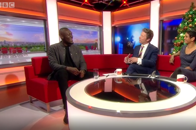 Stormzy was on BBC Breakfast to talk about his new music video