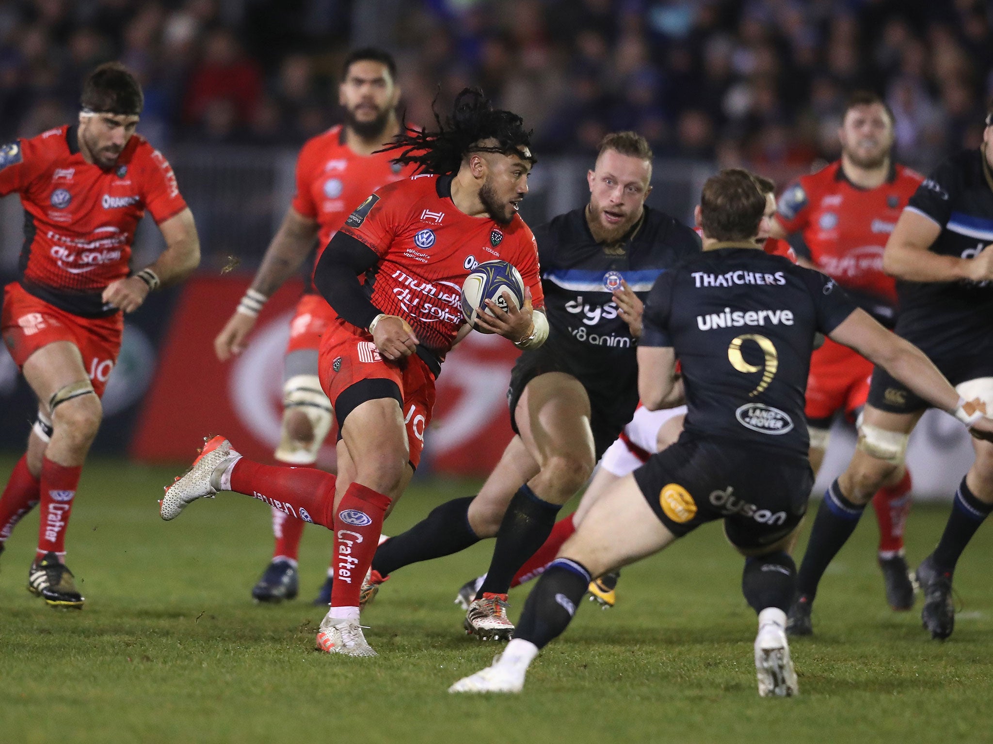 Ma'a Nonu breaks for Toulon