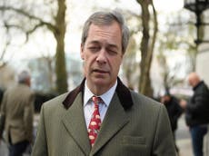 Farage says supporting Brexit has cost him a knighthood