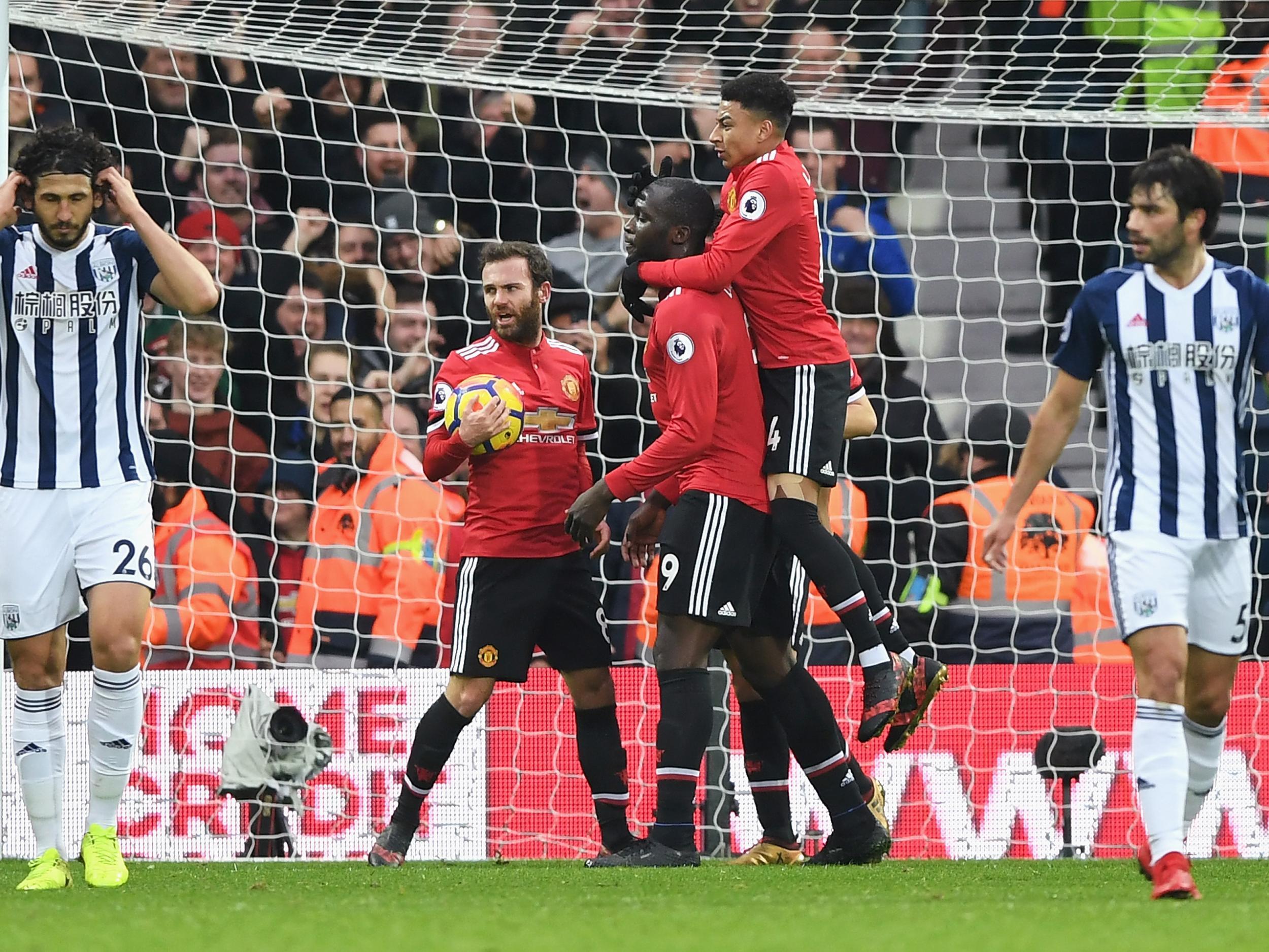 &#13;
Lukaku opened the scoring with a header (Getty)&#13;