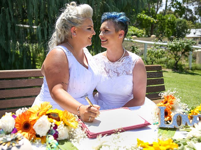 Lauren and Amy were allowed to marry early as they had family travelling from Wales